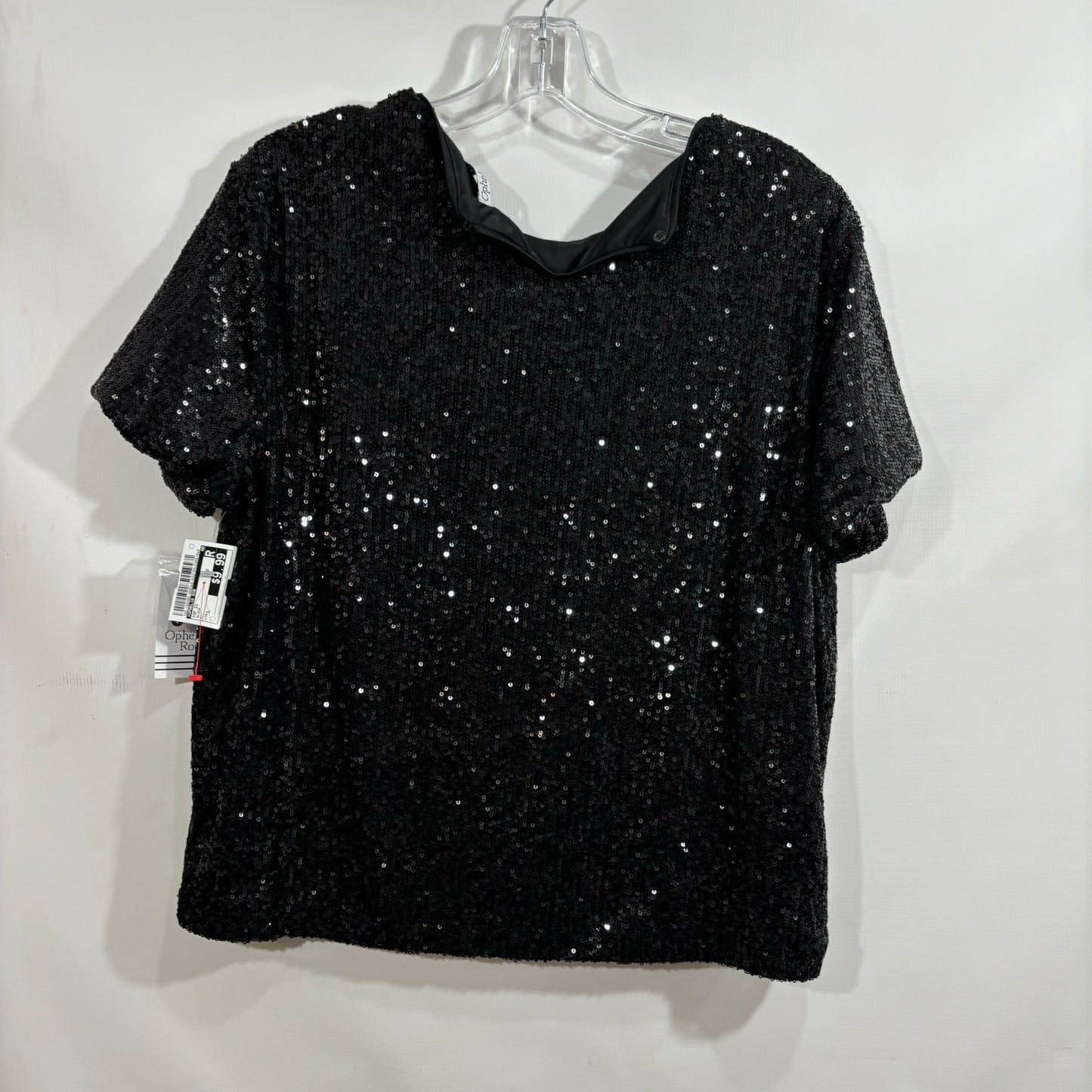 Top Short Sleeve By Ophelia Roe In Black, Size: L