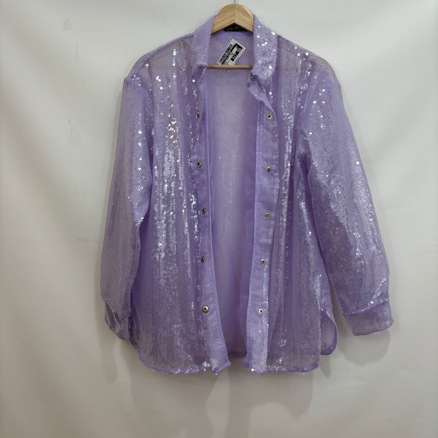 Purple Jacket Shirt Clothes Mentor, Size S