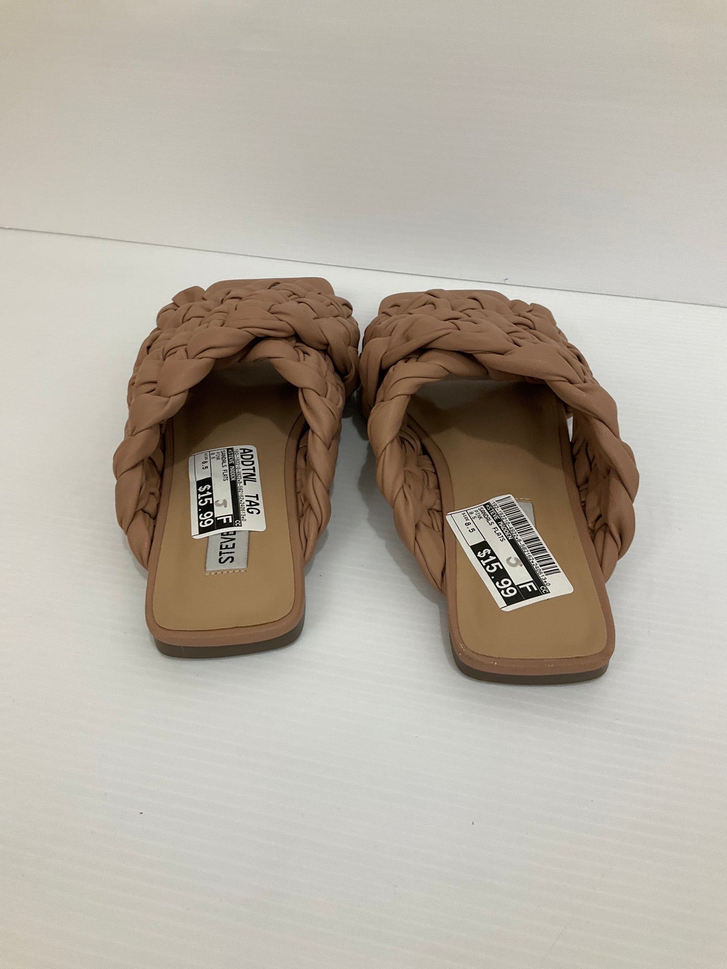 Pink Sandals Flats Steve Madden, Size 8.5