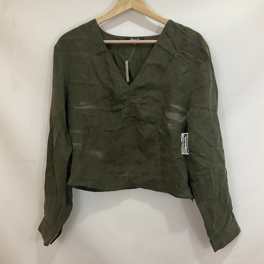 Top Long Sleeve By Madewell In Green, Size: 6