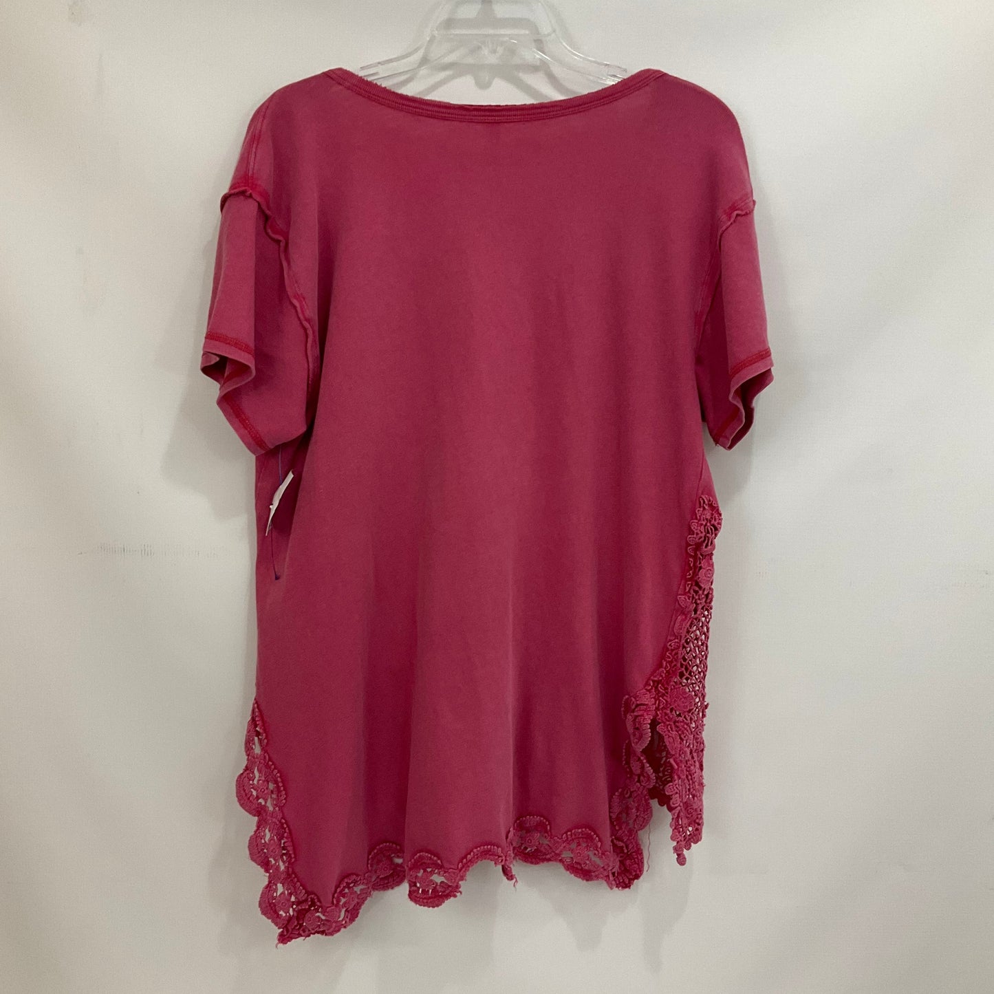 Pink Top Short Sleeve Free People, Size S