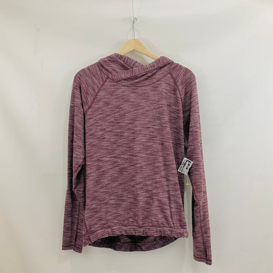 Athletic Top Long Sleeve Hoodie By Lululemon In Purple, Size: 12