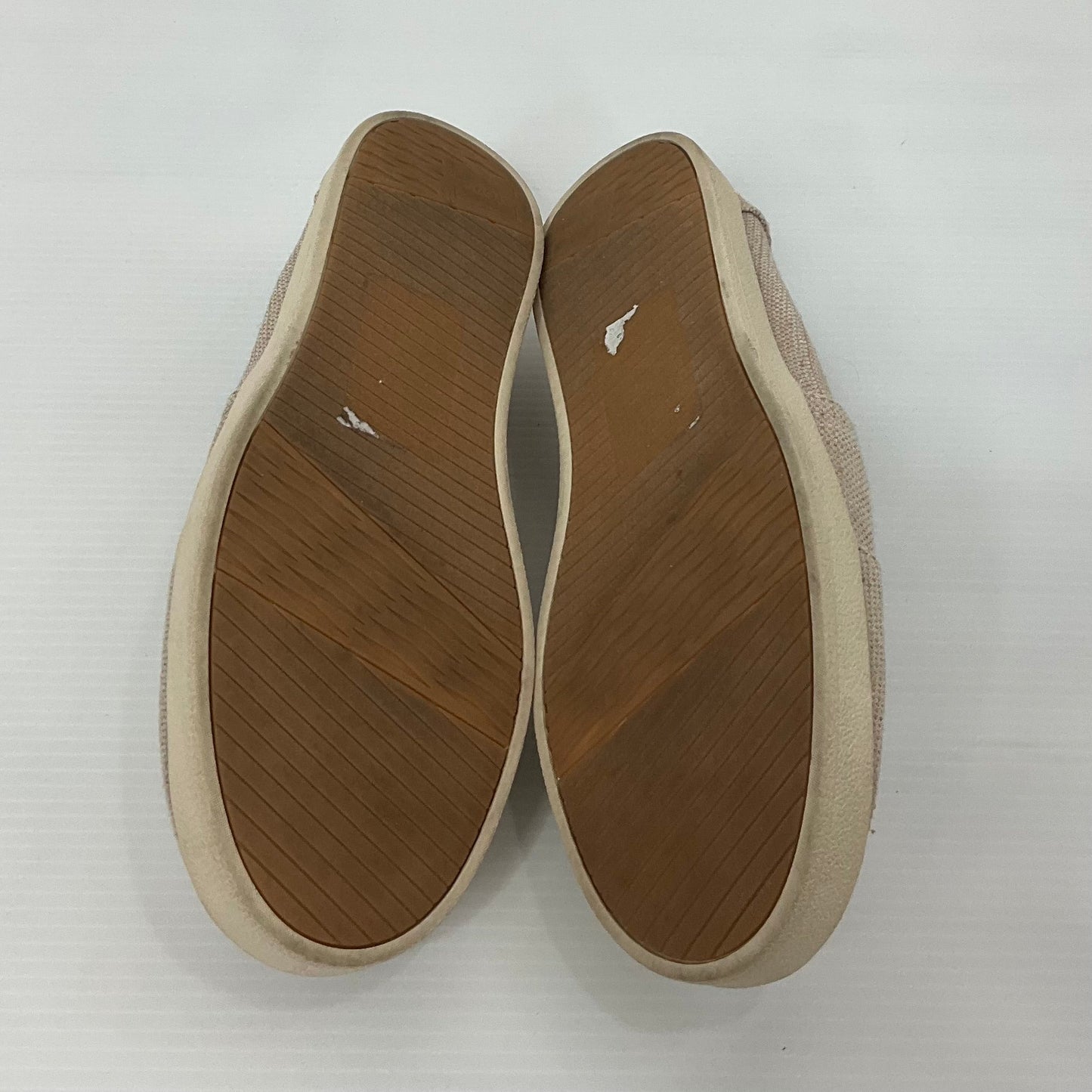 Tan Shoes Flats Toms, Size 9