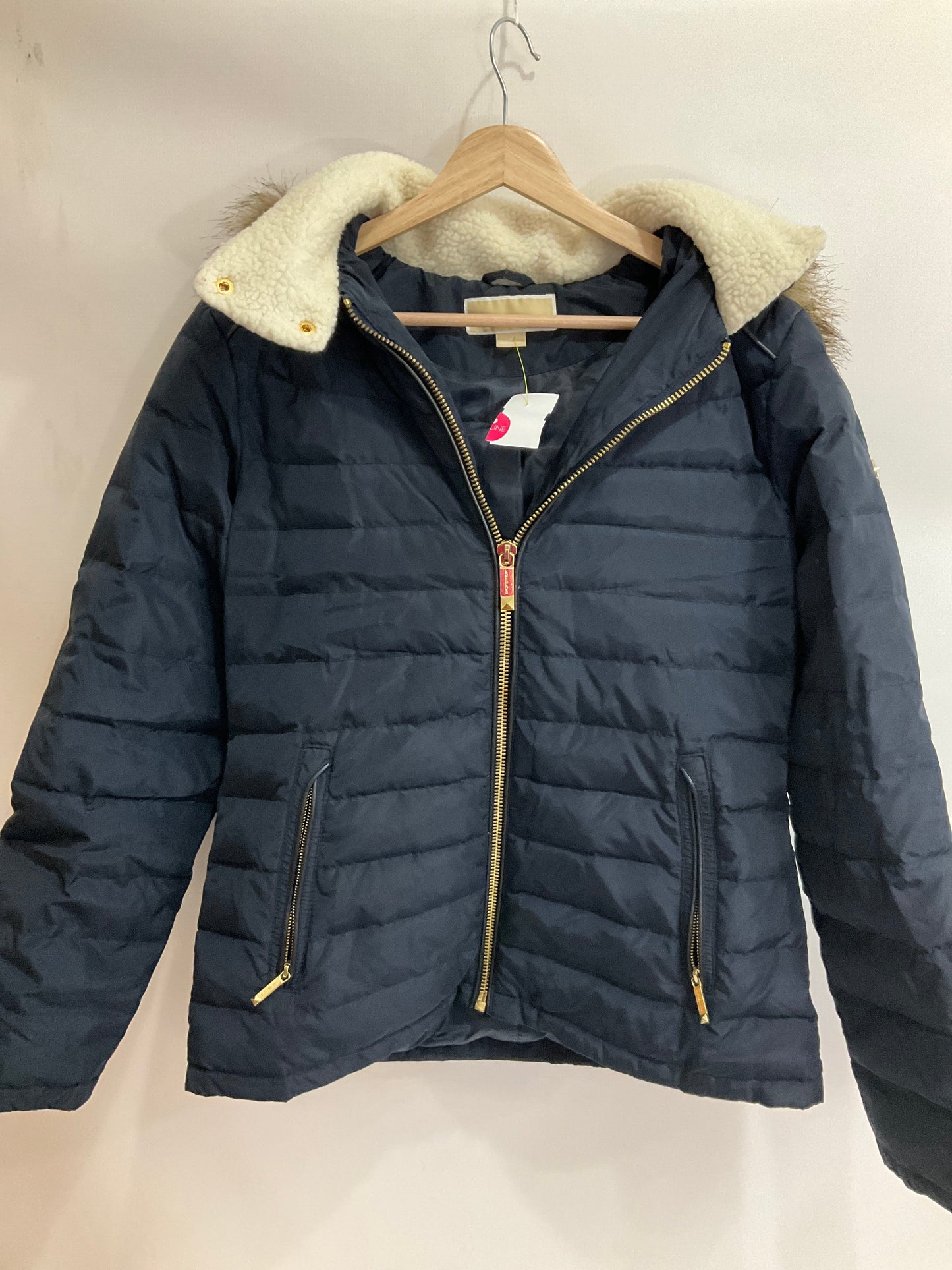 Coat Puffer & Quilted By Michael By Michael Kors In Navy, Size: M