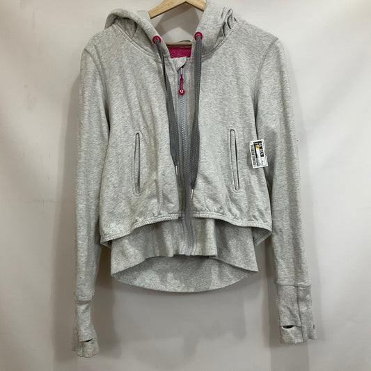 Athletic Jacket By Lululemon In Grey, Size: 10