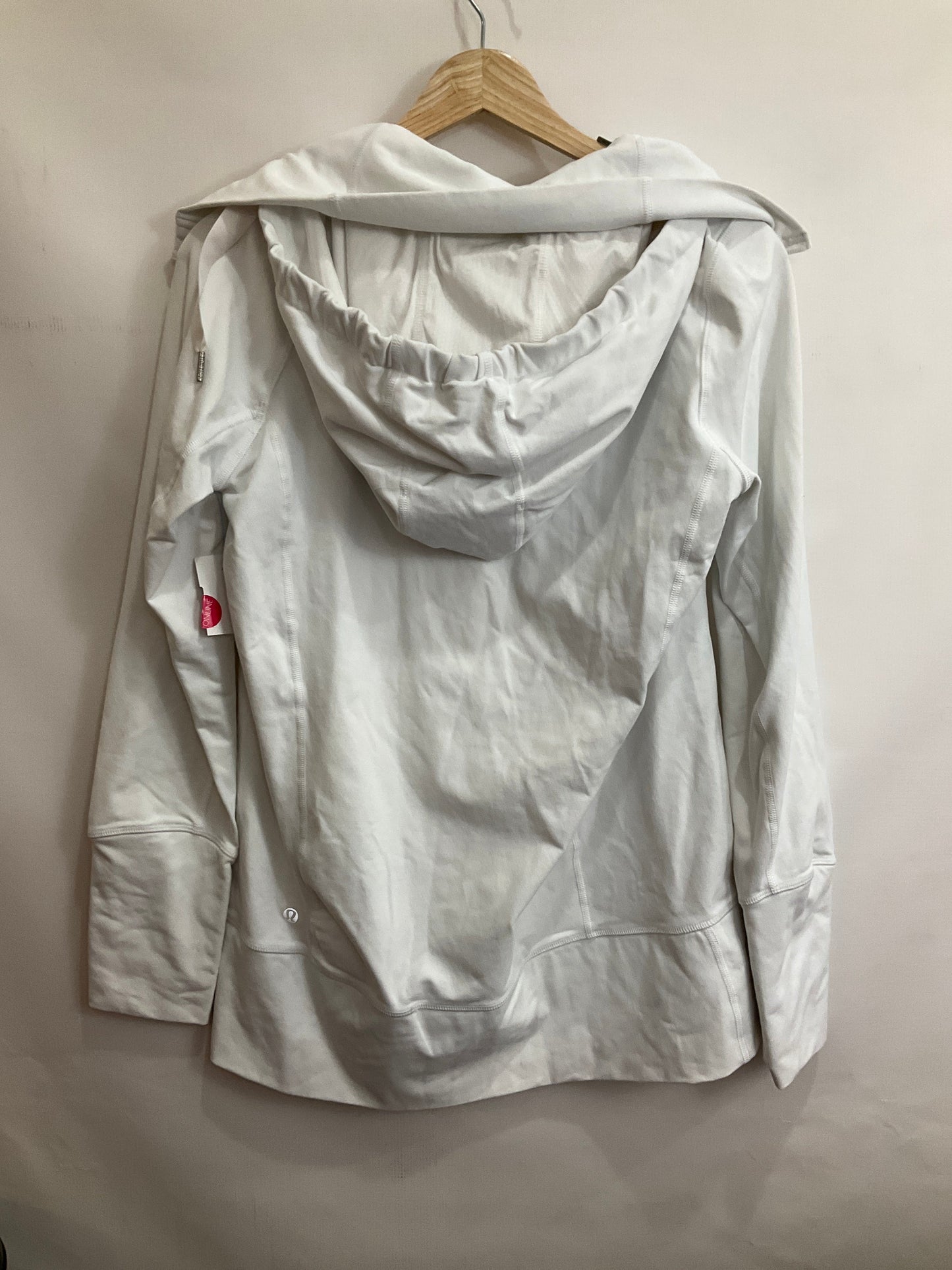 Athletic Jacket By Lululemon In White, Size: 12