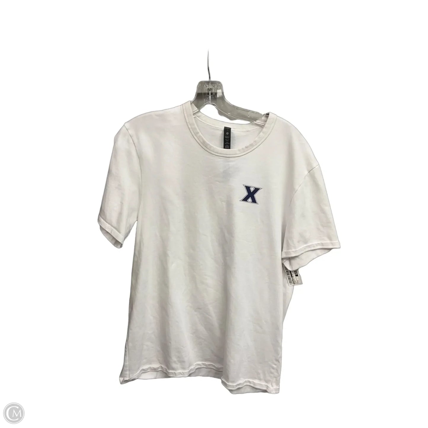 Athletic Top Short Sleeve By Lululemon In White, Size: S