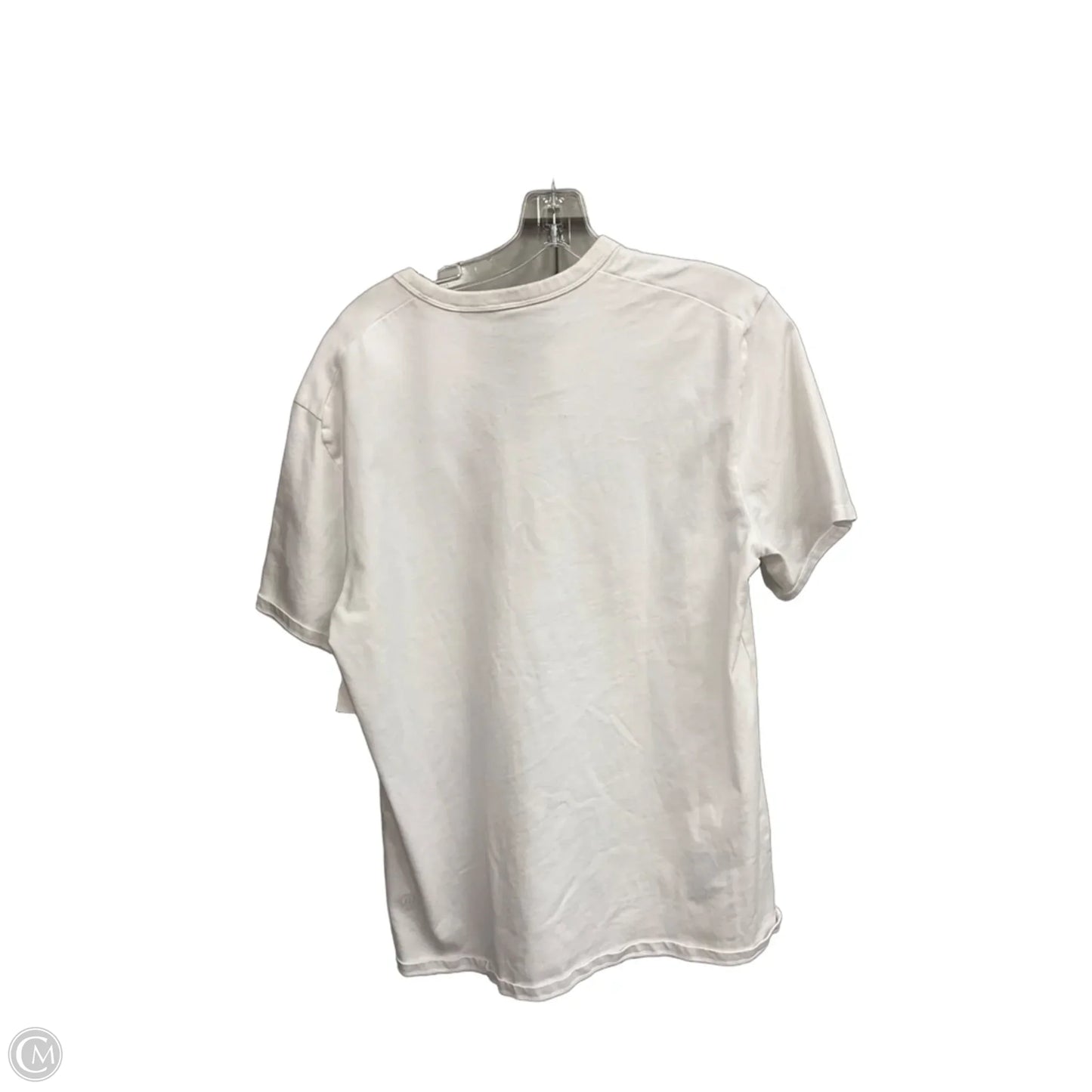Athletic Top Short Sleeve By Lululemon In White, Size: S