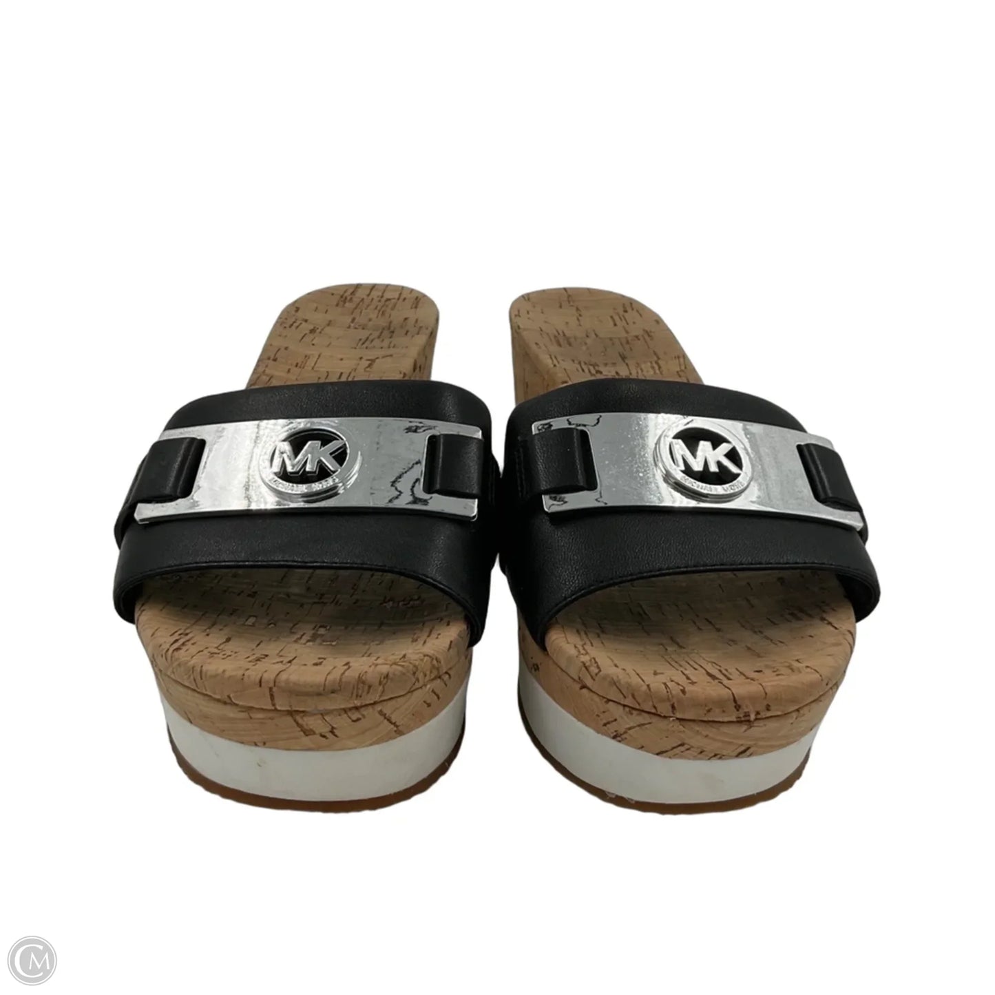 Sandals Heels Wedge By Michael By Michael Kors In Black, Size: 8.5