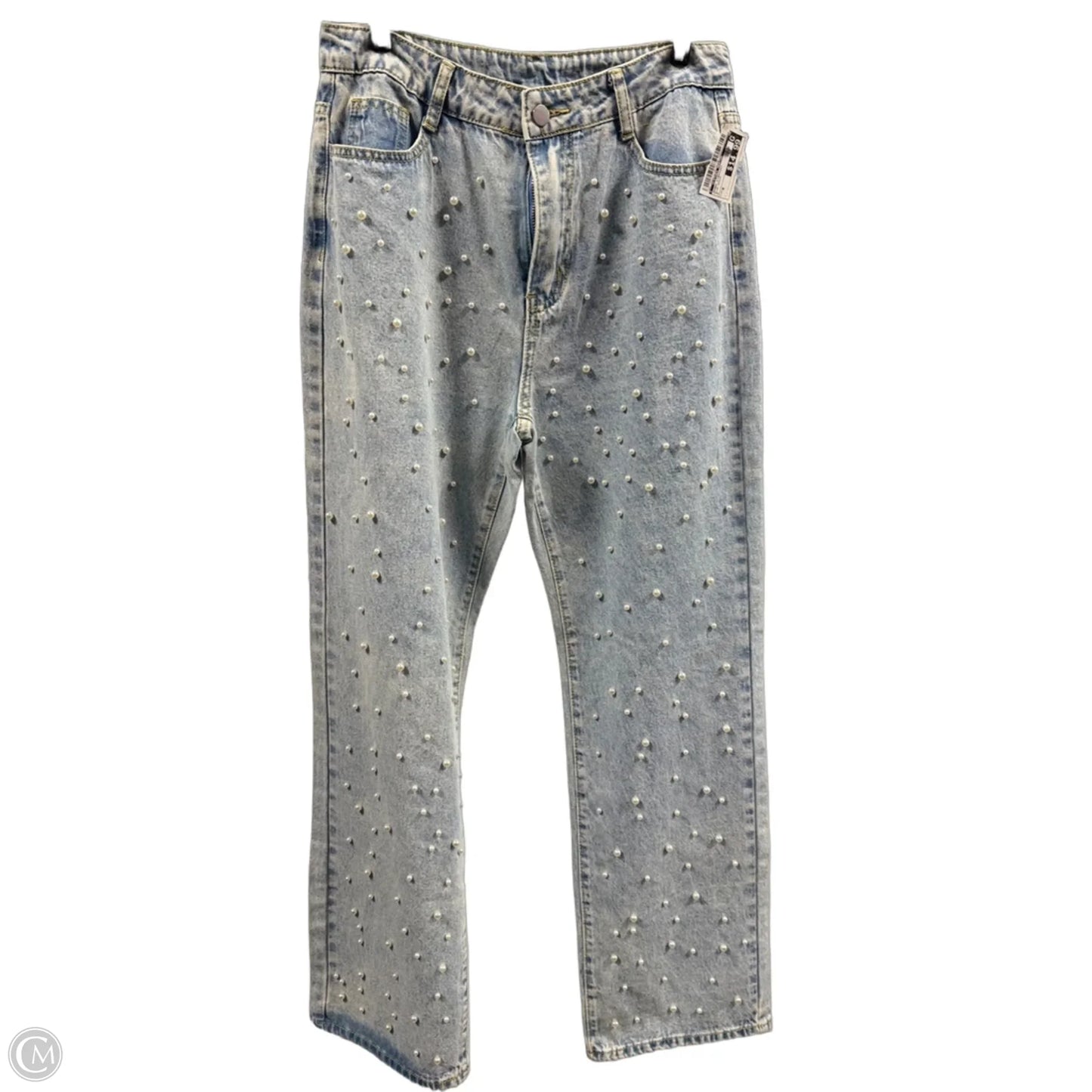 Jeans Straight By Clothes Mentor In Blue Denim, Size: M