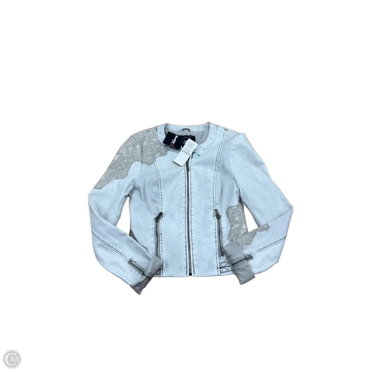 Jacket Moto By Bke In White, Size: S