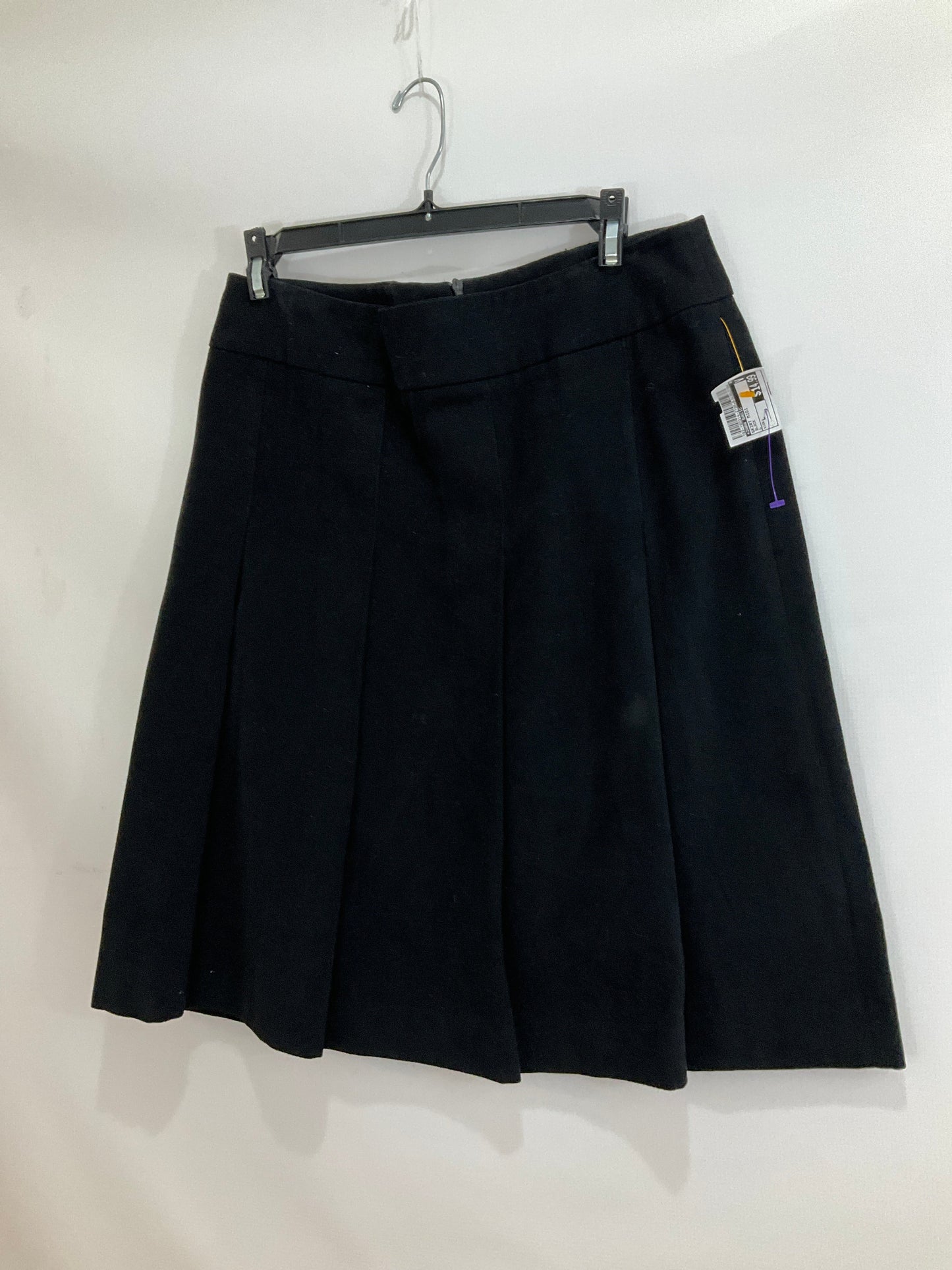 Black Skirt Midi Zara Basic, Size L