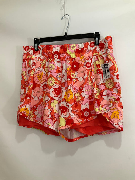 Floral Print Athletic Shorts Avia, Size M