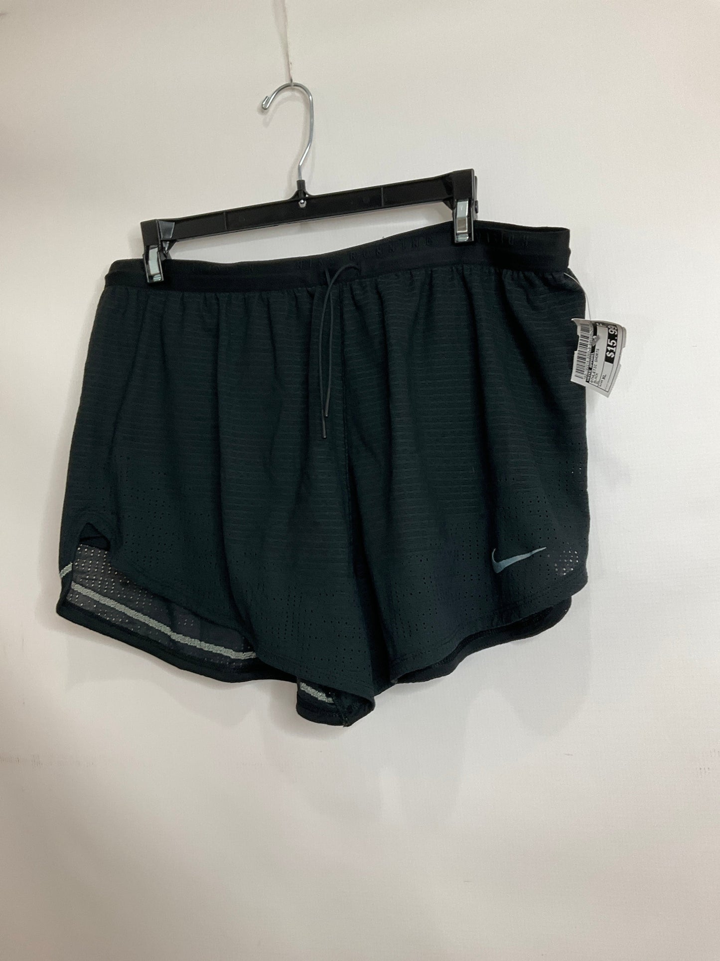 Black Athletic Shorts Nike Apparel, Size Xl