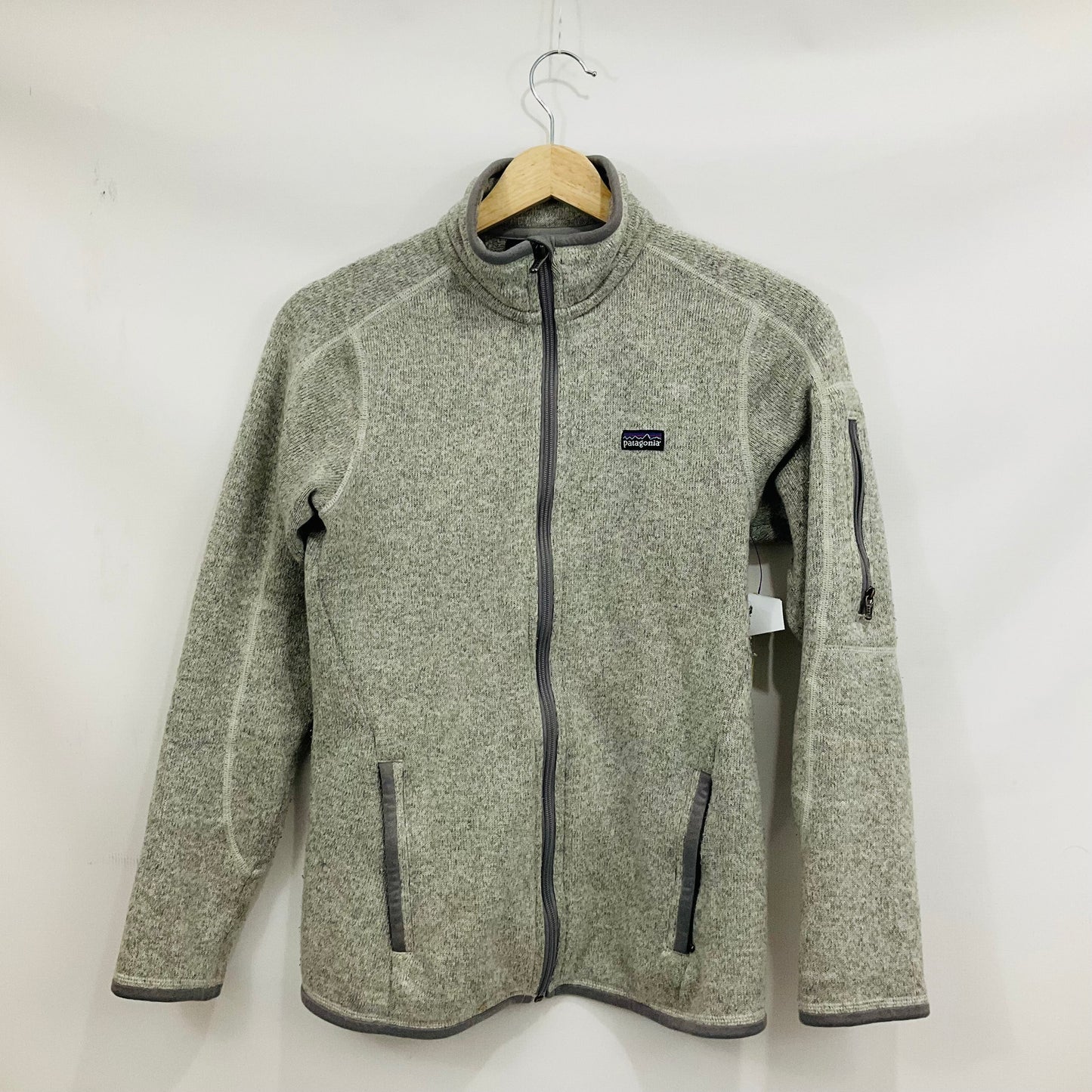 Jacket Fleece By Patagonia In Grey, Size: Xs