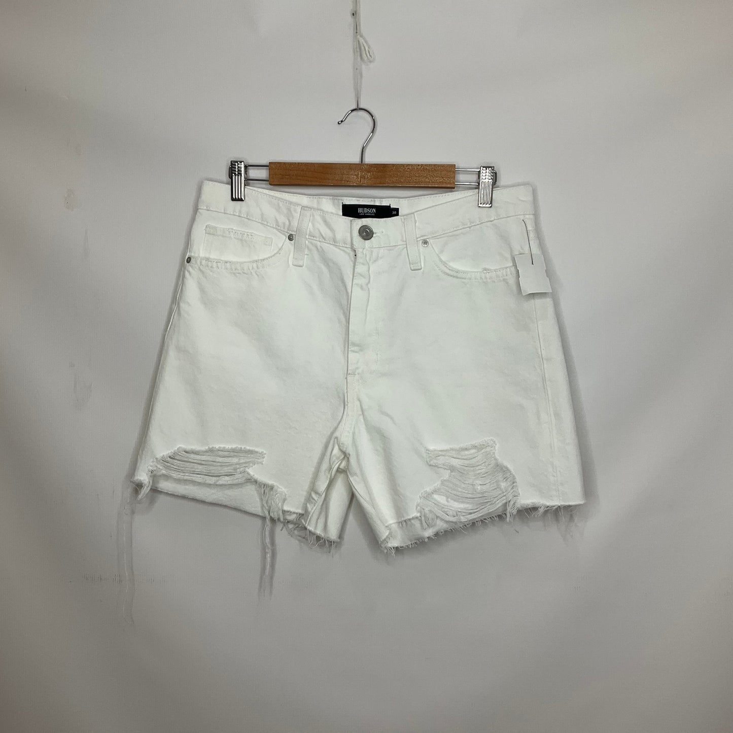 White Denim Shorts Hudson, Size 10