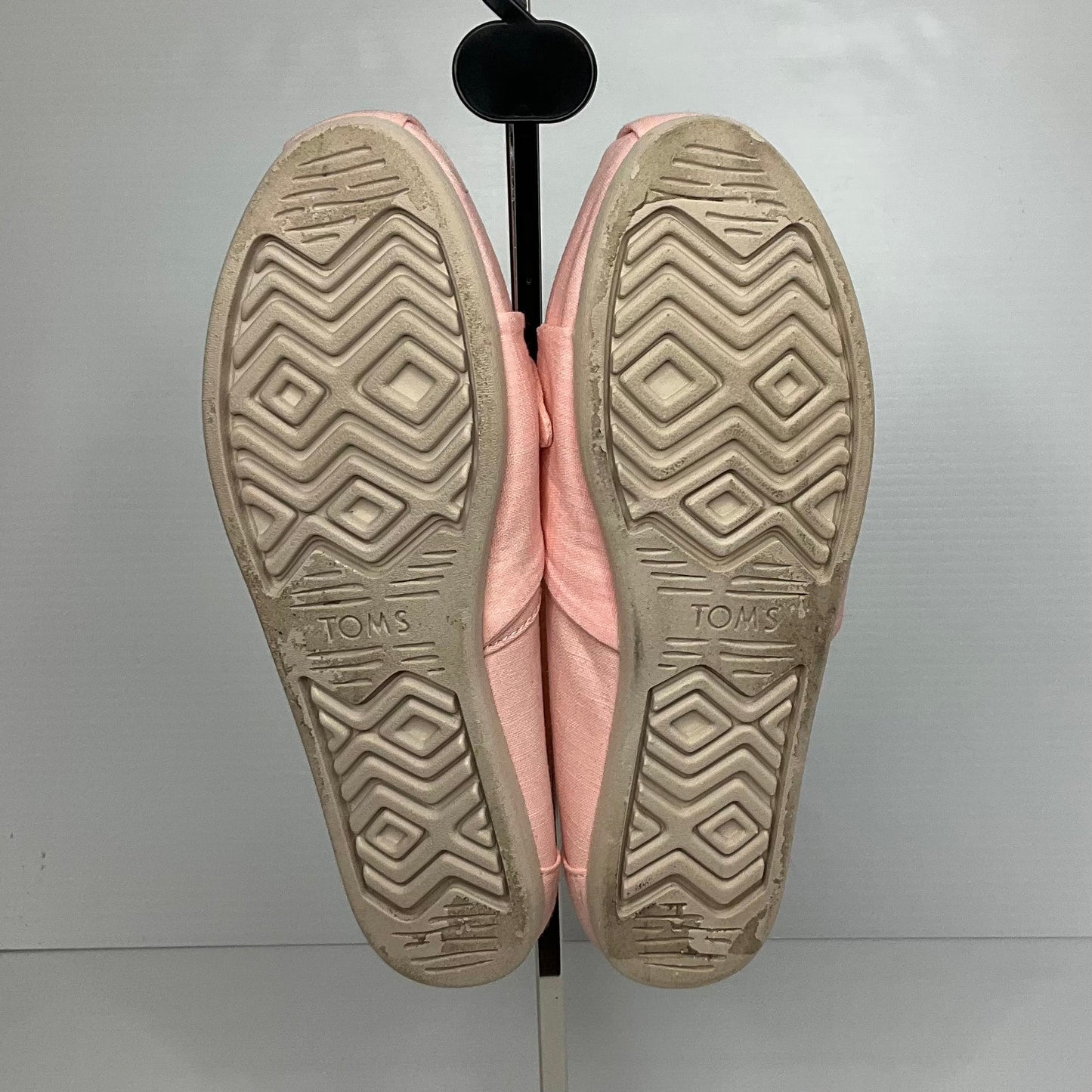 Pink Shoes Flats Espadrille Toms, Size 8