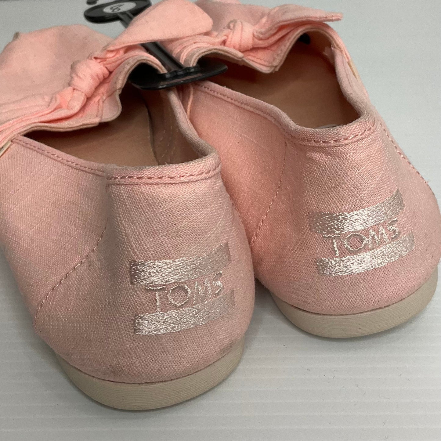 Pink Shoes Flats Espadrille Toms, Size 8