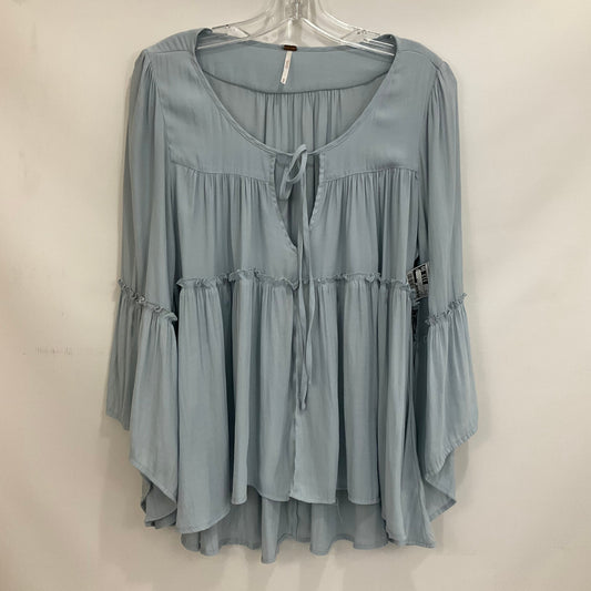 Blue Top Long Sleeve Free People, Size M