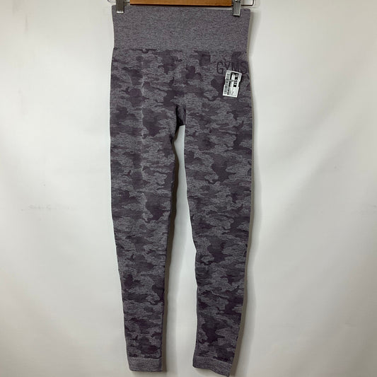 Purple Athletic Leggings Gym Shark, Size S