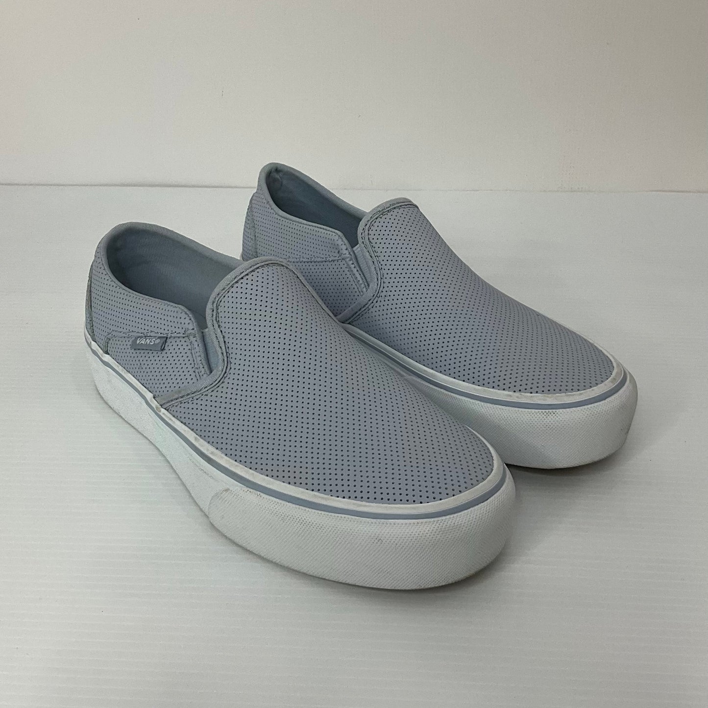 Blue Shoes Flats Vans, Size 8.5