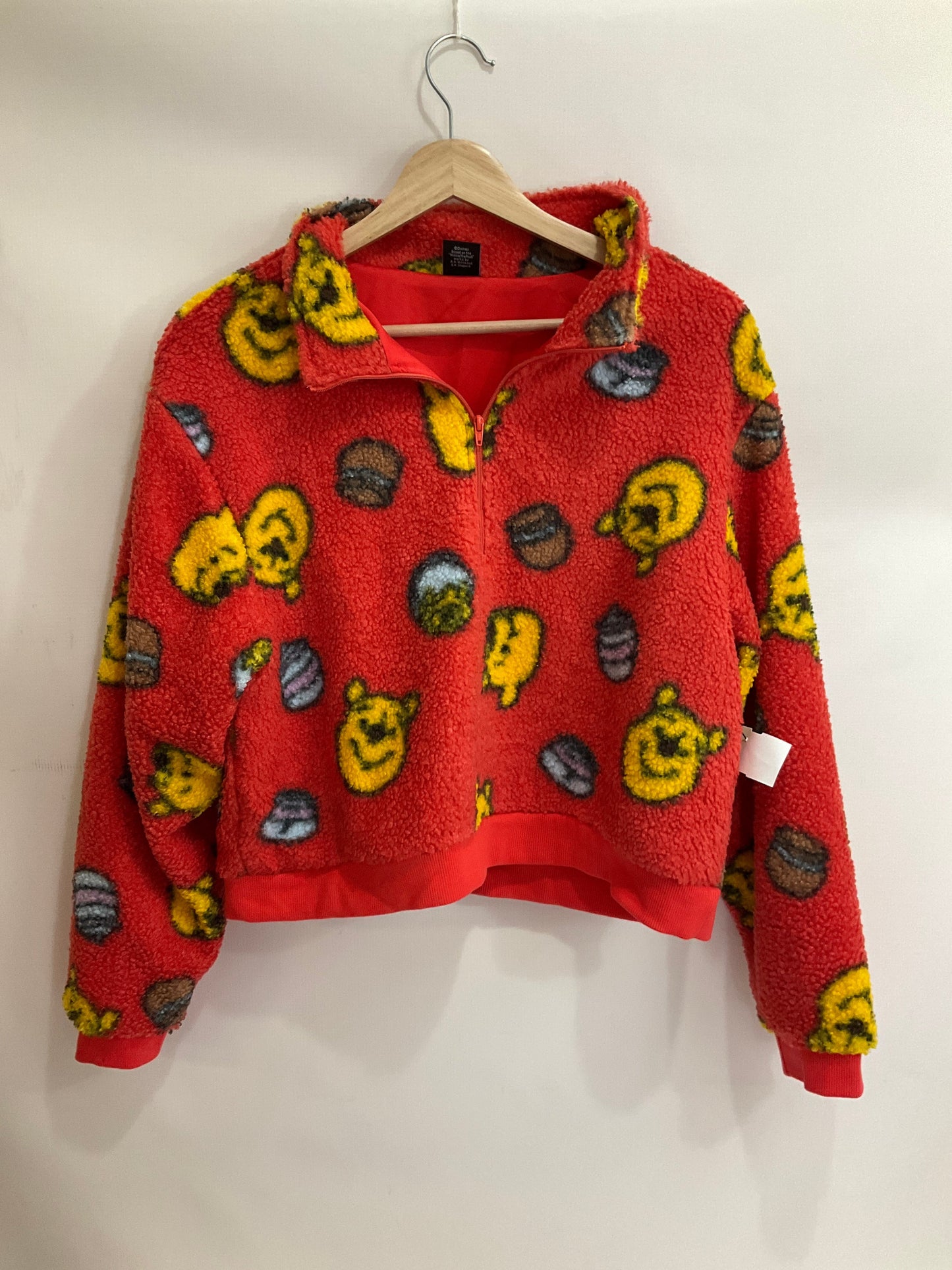 Sweatshirt Collar By Disney Store In Red & Yellow, Size: Xl