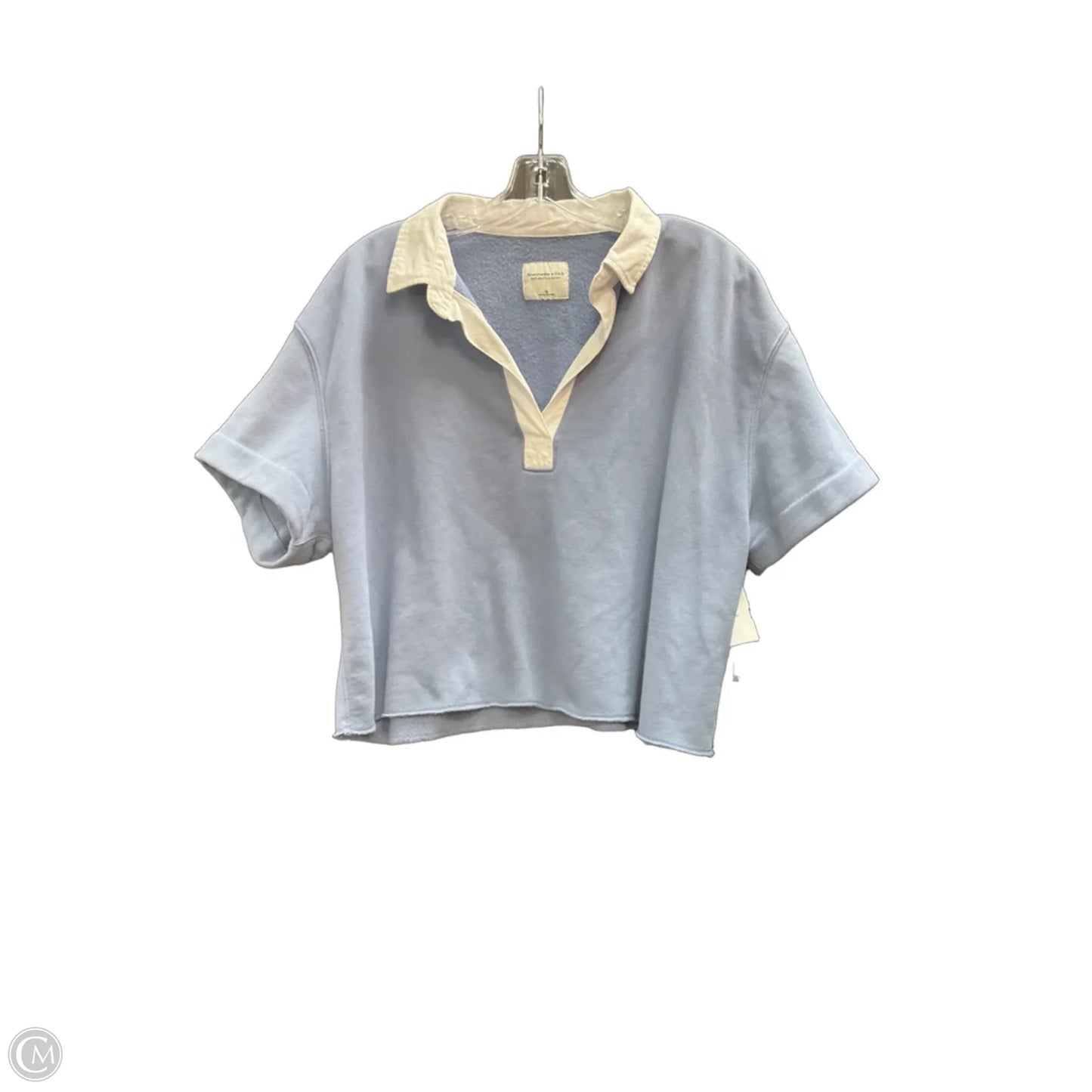 Top Short Sleeve By Abercrombie And Fitch In Blue, Size: Xl