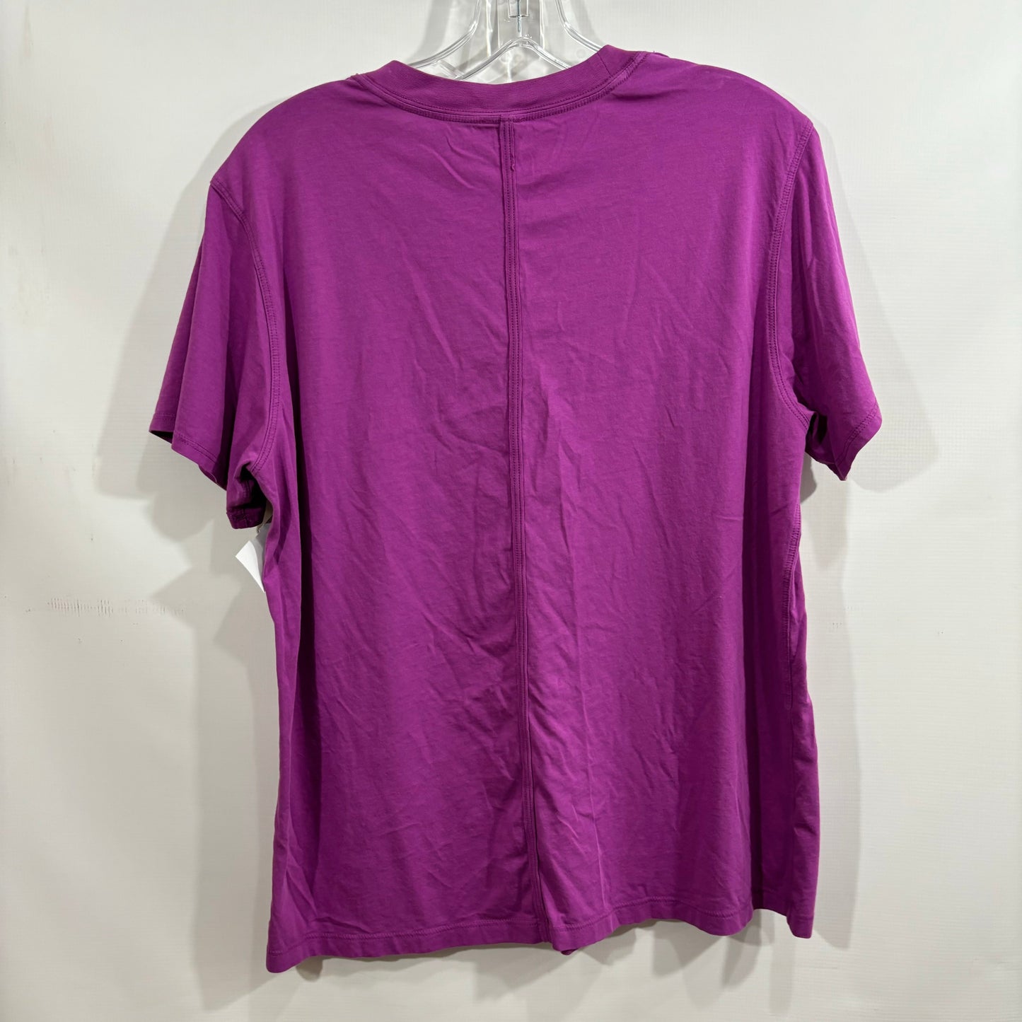 Athletic Top Short Sleeve By Lululemon In Purple, Size: 8