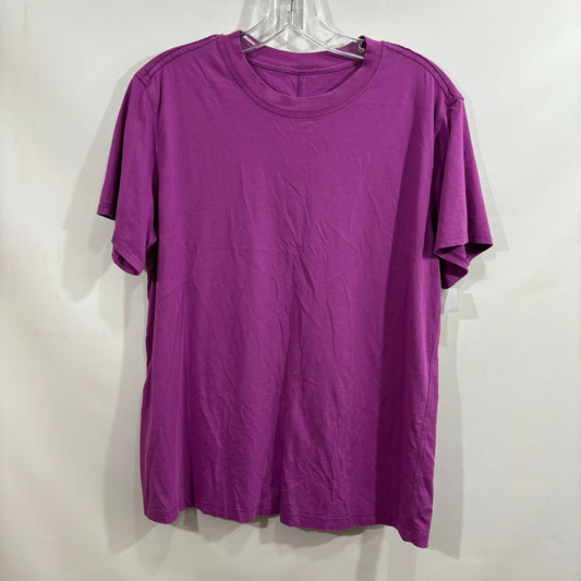 Athletic Top Short Sleeve By Lululemon In Purple, Size: 8