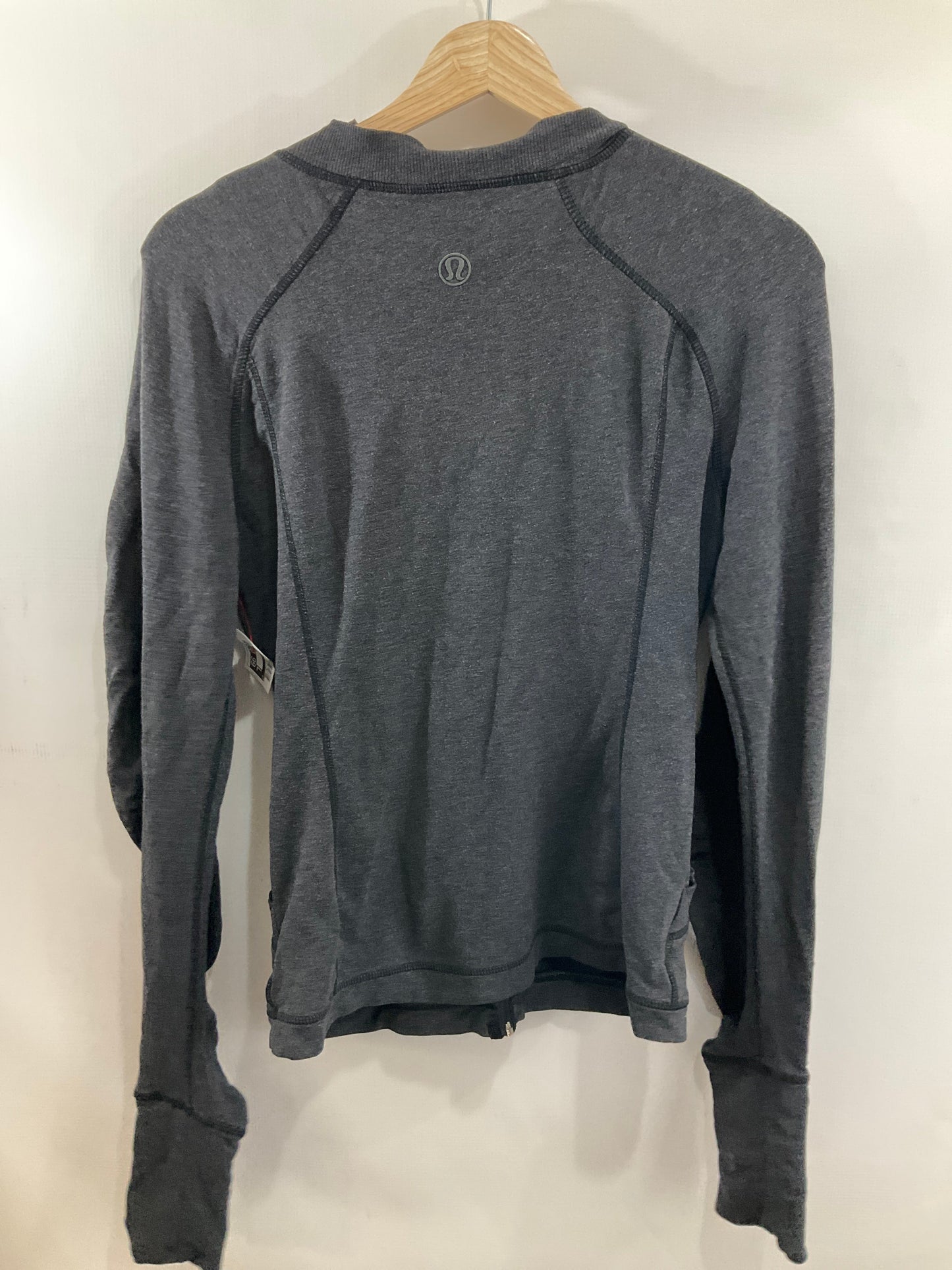 Athletic Jacket By Lululemon In Grey, Size: 12