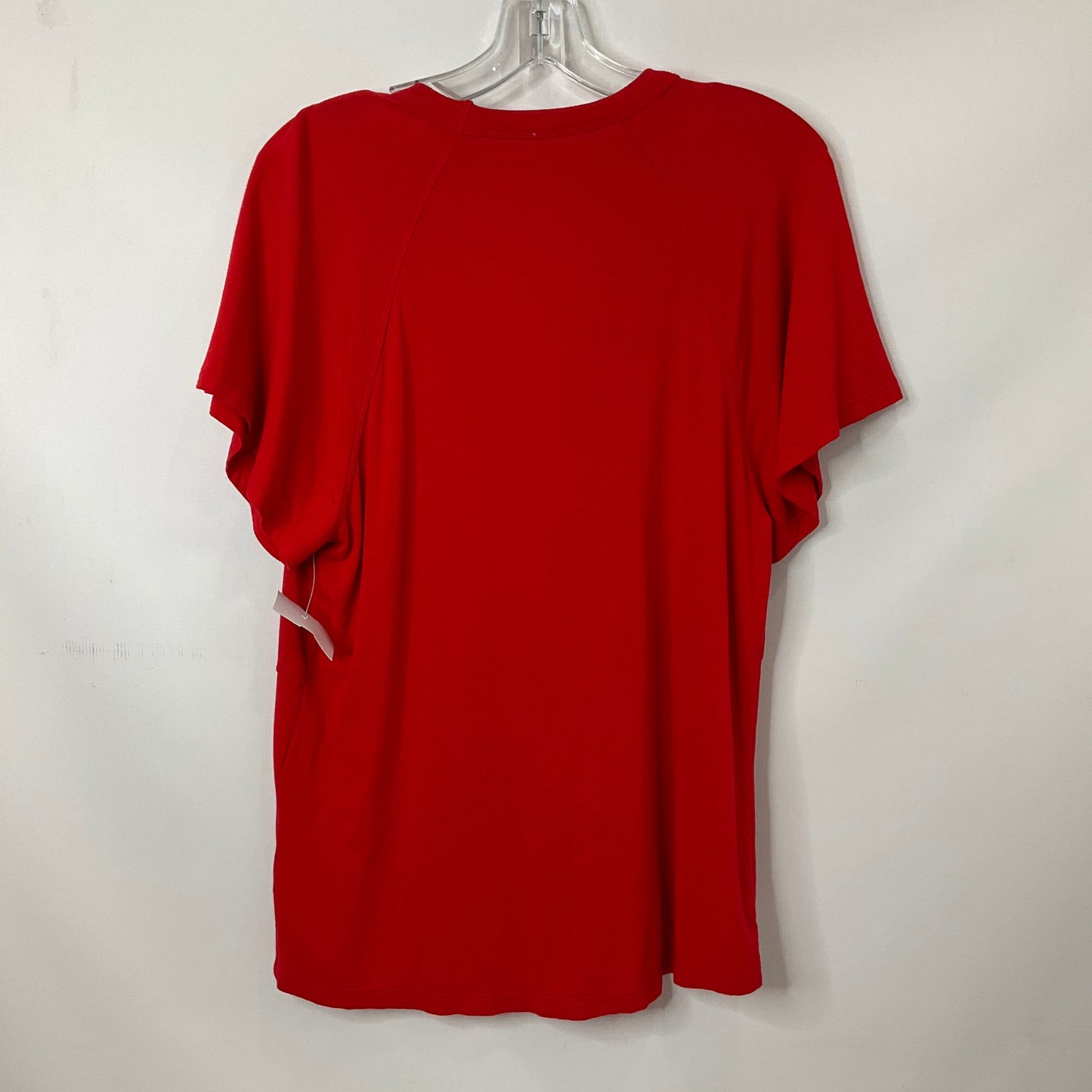 Red Top Short Sleeve Free People, Size M