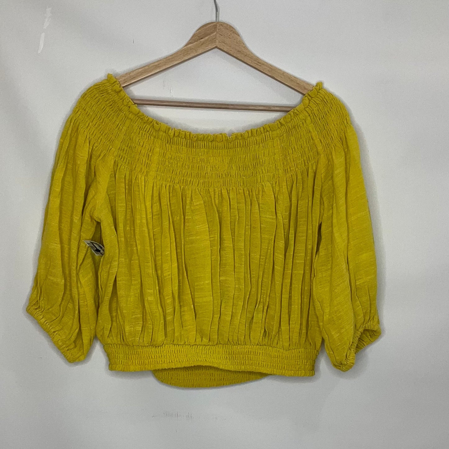 Yellow Top Short Sleeve We The Free, Size S