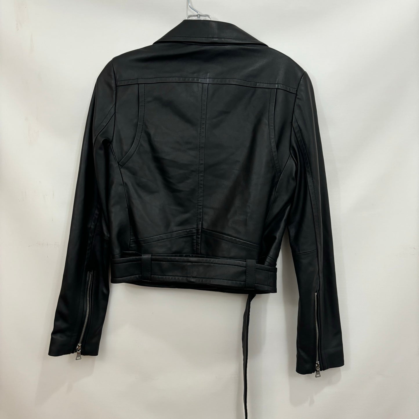 Jacket Moto Leather By Express In Black, Size: Xs