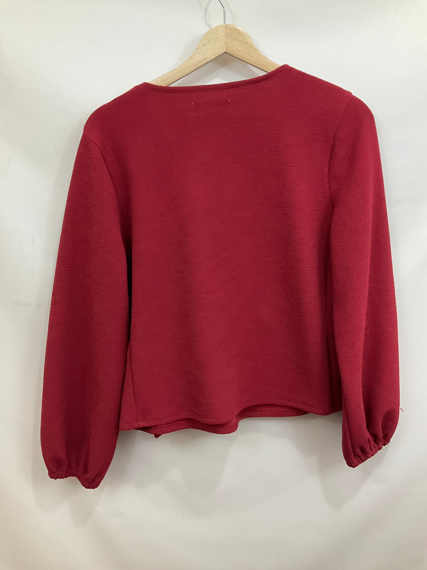 Top Long Sleeve By Madewell In Red, Size: M