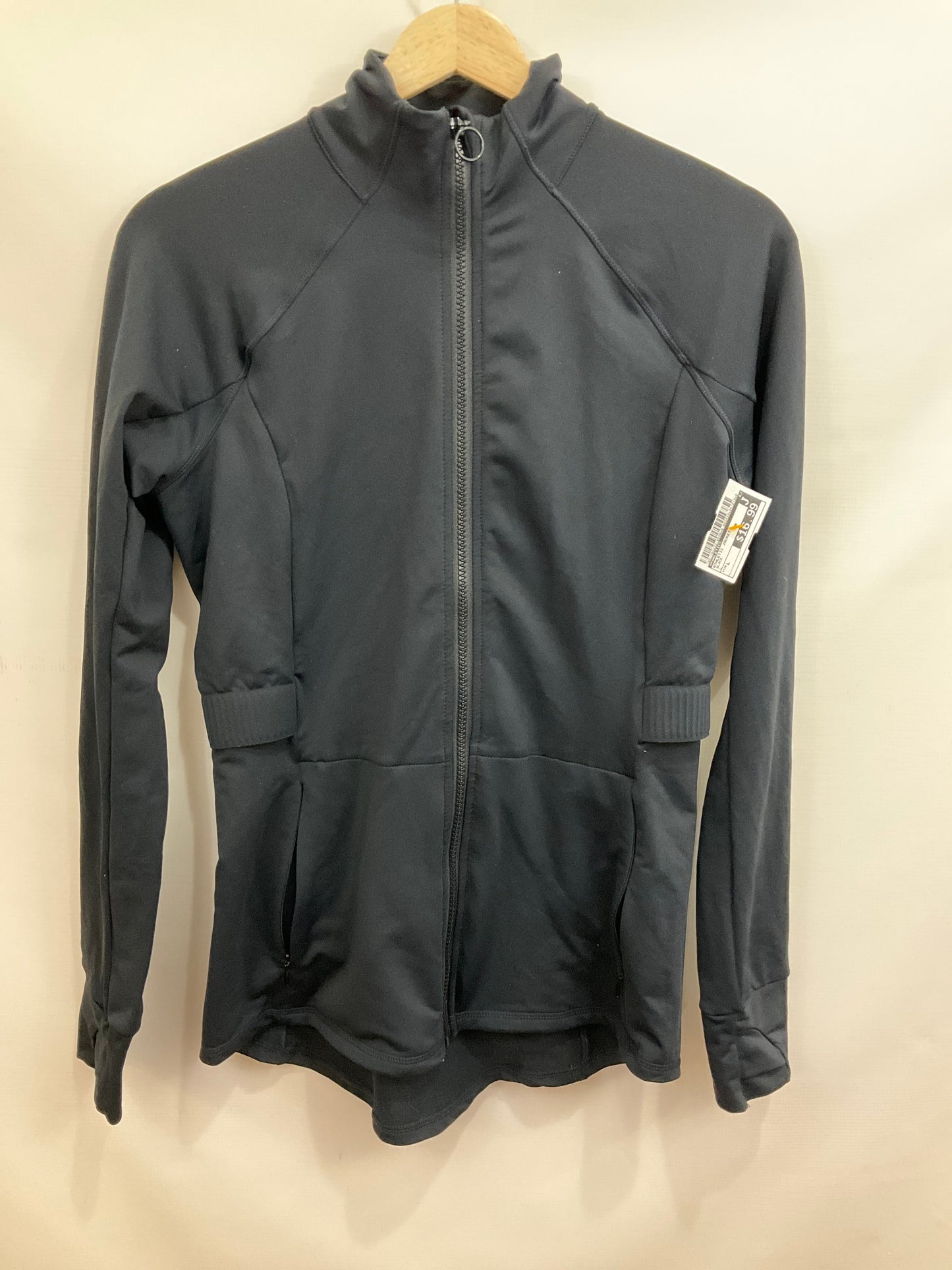 Athletic Jacket By Fabletics In Black, Size: L