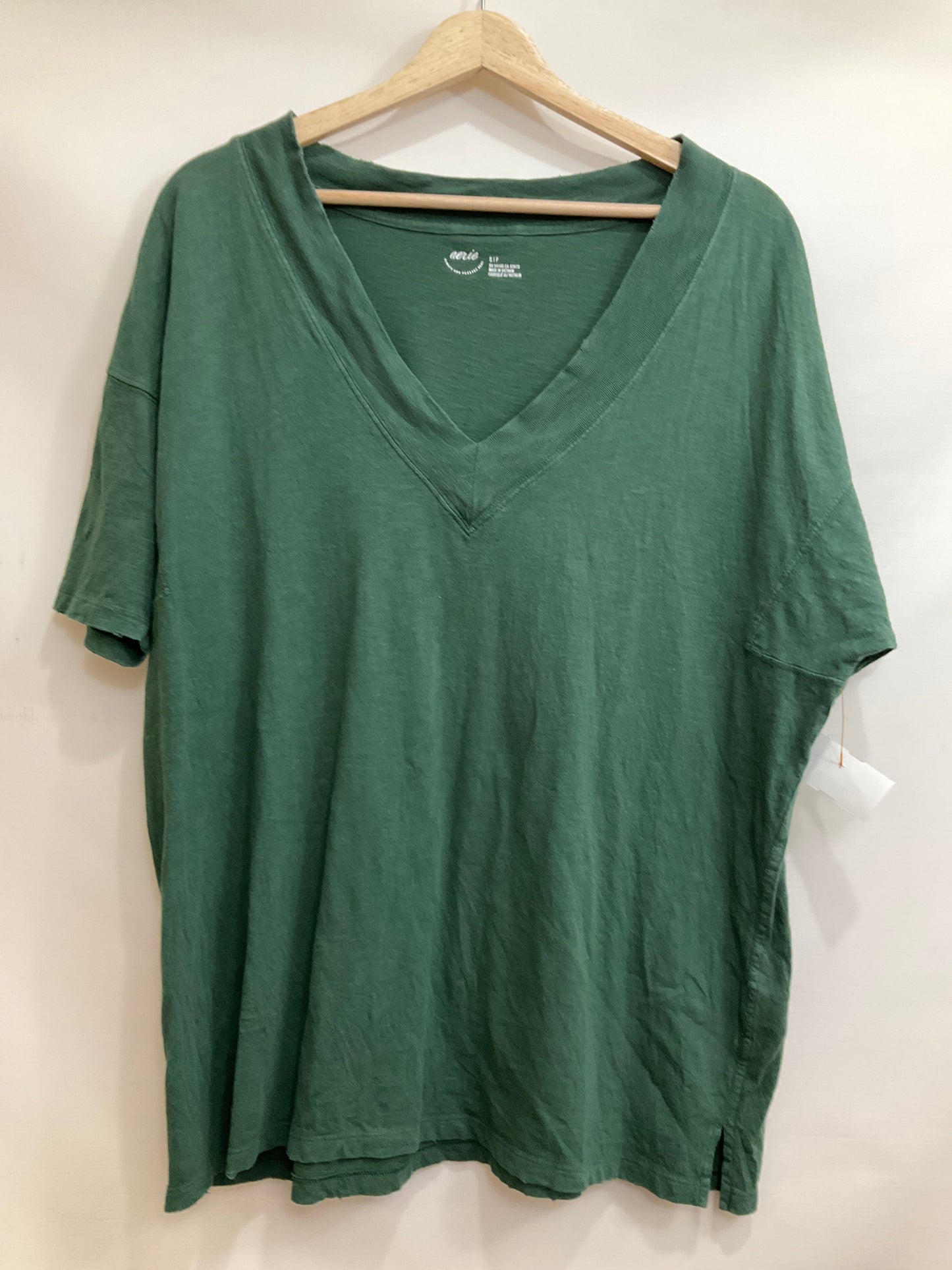 Top Short Sleeve By Aerie In Green, Size: S