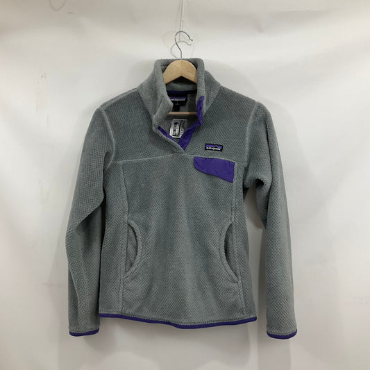 Athletic Fleece By Patagonia In Grey & Purple, Size: S