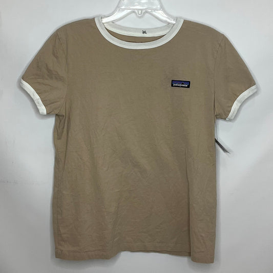 Tan Athletic Top Short Sleeve Patagonia, Size M