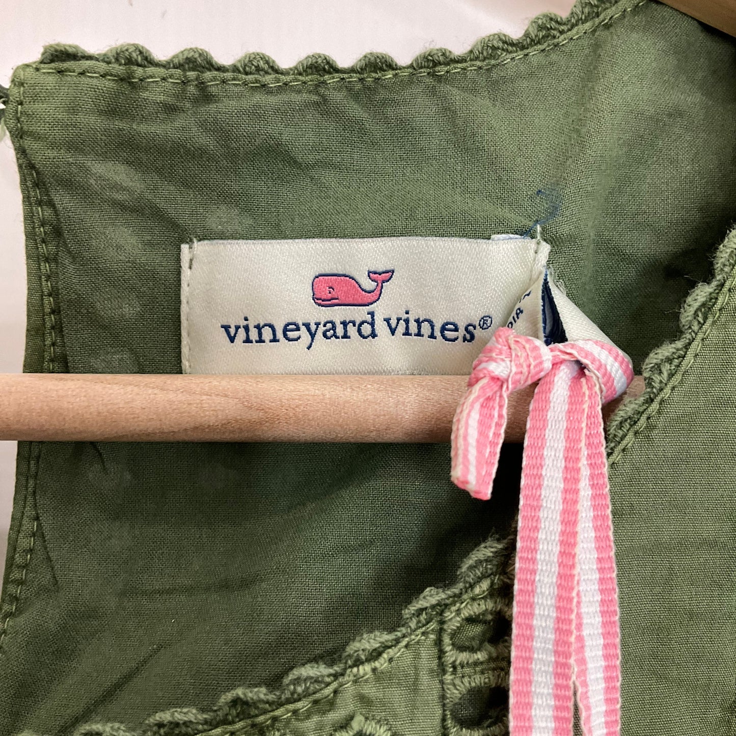Green Top Sleeveless Vineyard Vines, Size Xs