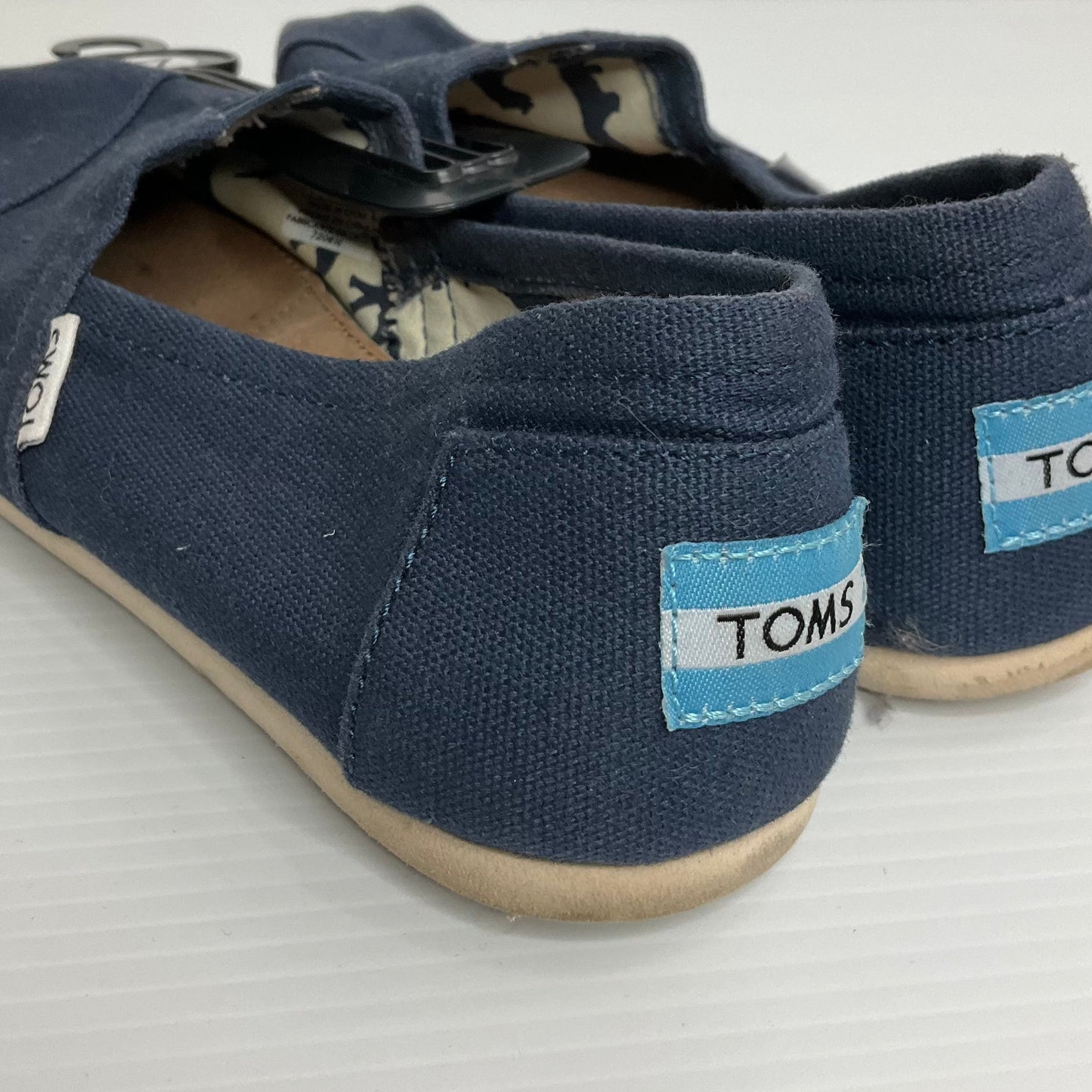 Navy Shoes Flats Other Toms, Size 7