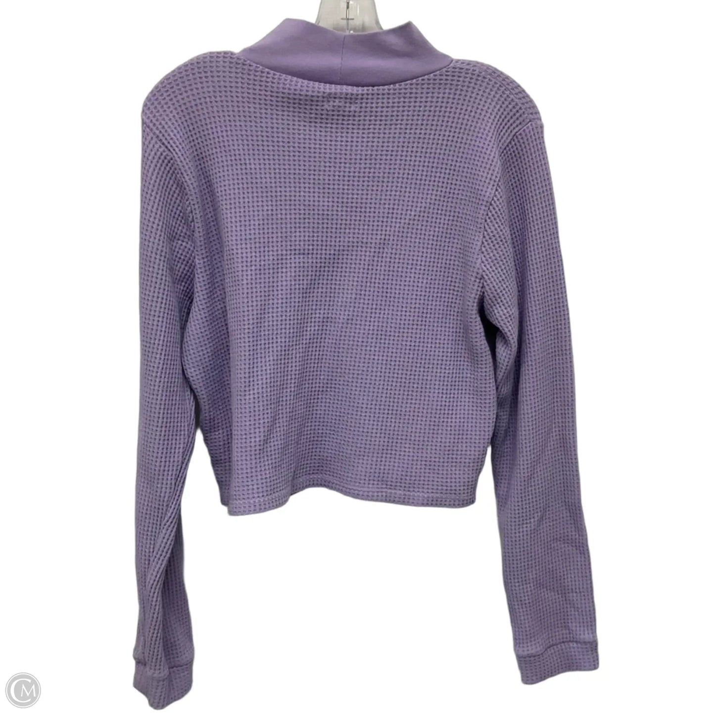 Top Long Sleeve By Aerie In Purple, Size: Xxl