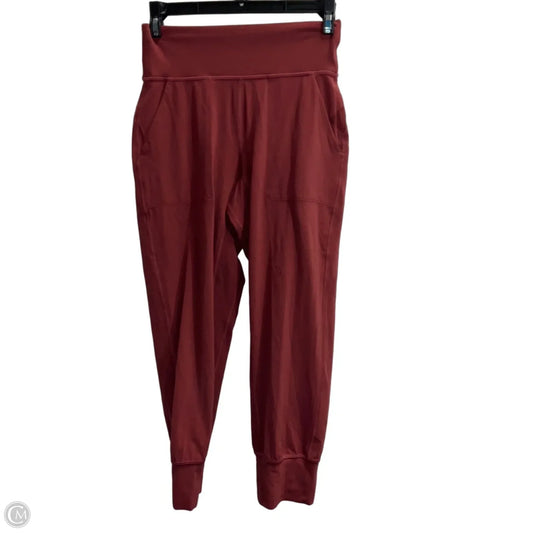 Athletic Leggings By Lululemon In Red, Size: 4