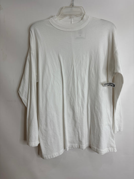 White Top Long Sleeve Basic We The Free, Size Xs