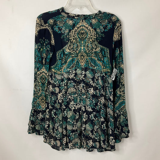Floral Print Tunic Long Sleeve Free People, Size S