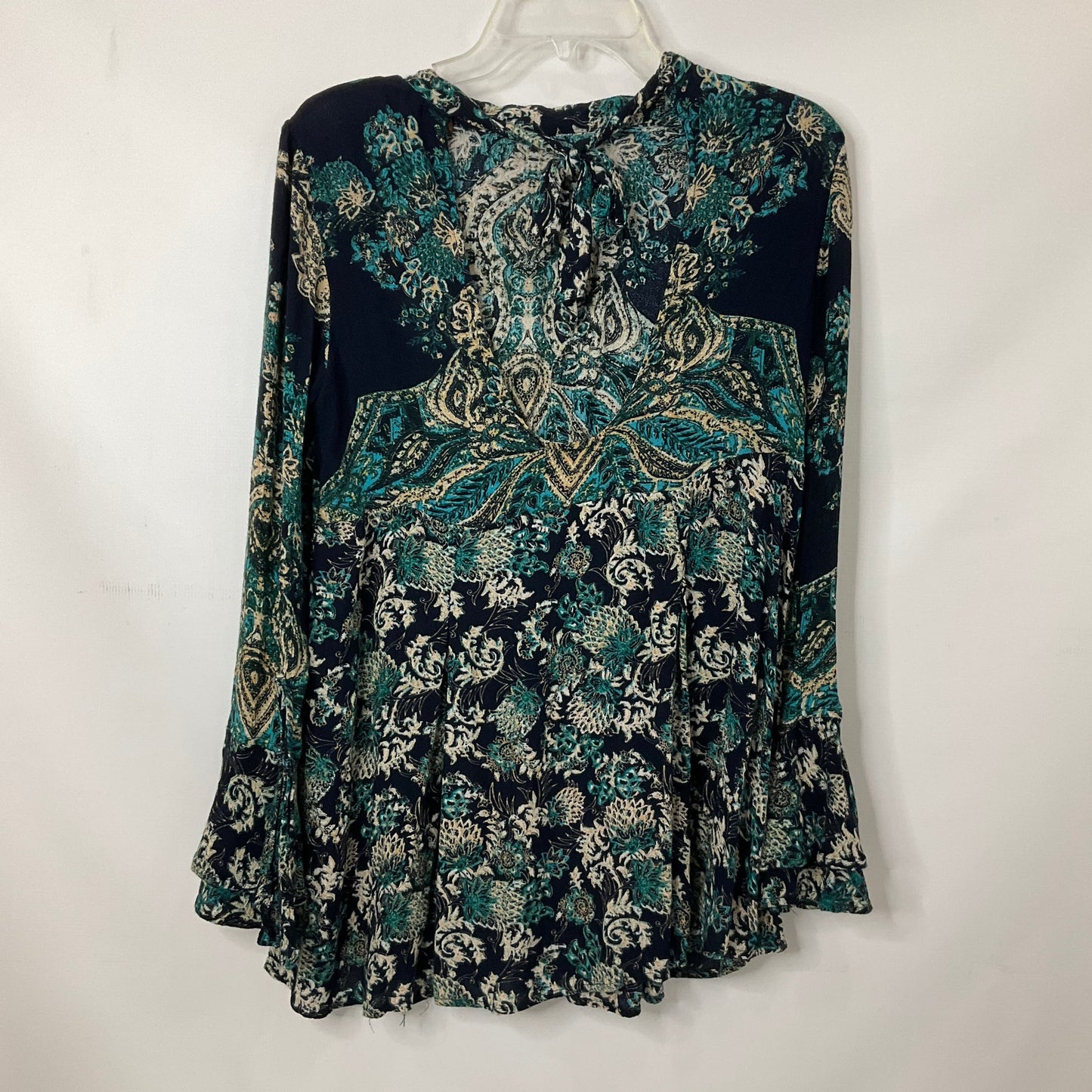 Floral Print Tunic Long Sleeve Free People, Size S