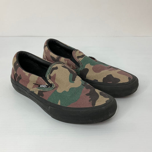 Camouflage Print Shoes Sneakers Vans, Size 9.5