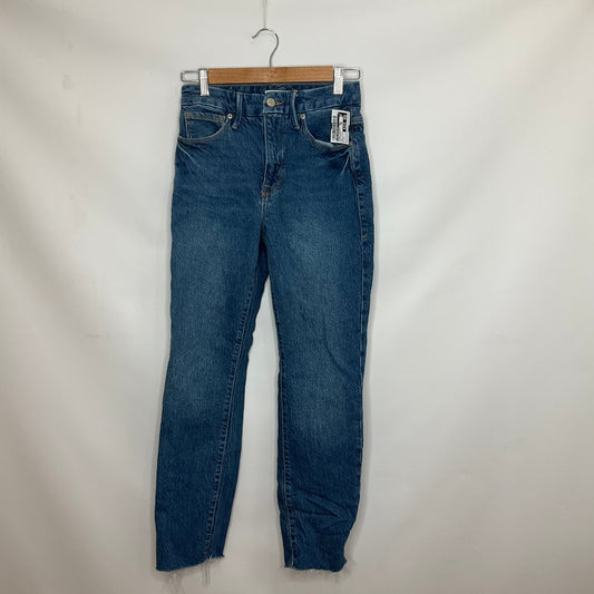 Blue Denim Jeans Straight Good American, Size 2