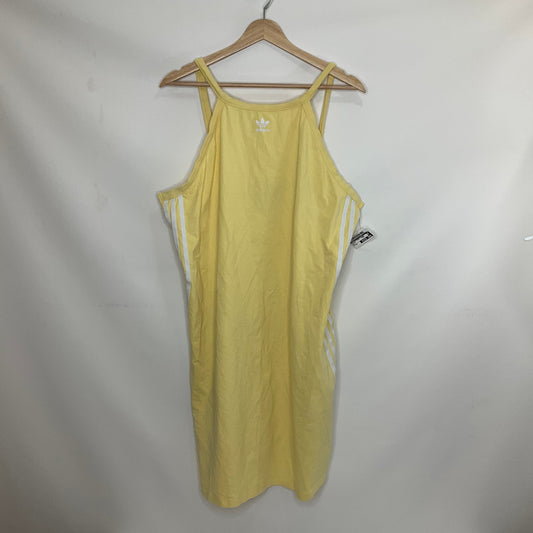 Yellow Athletic Dress Adidas, Size 2x
