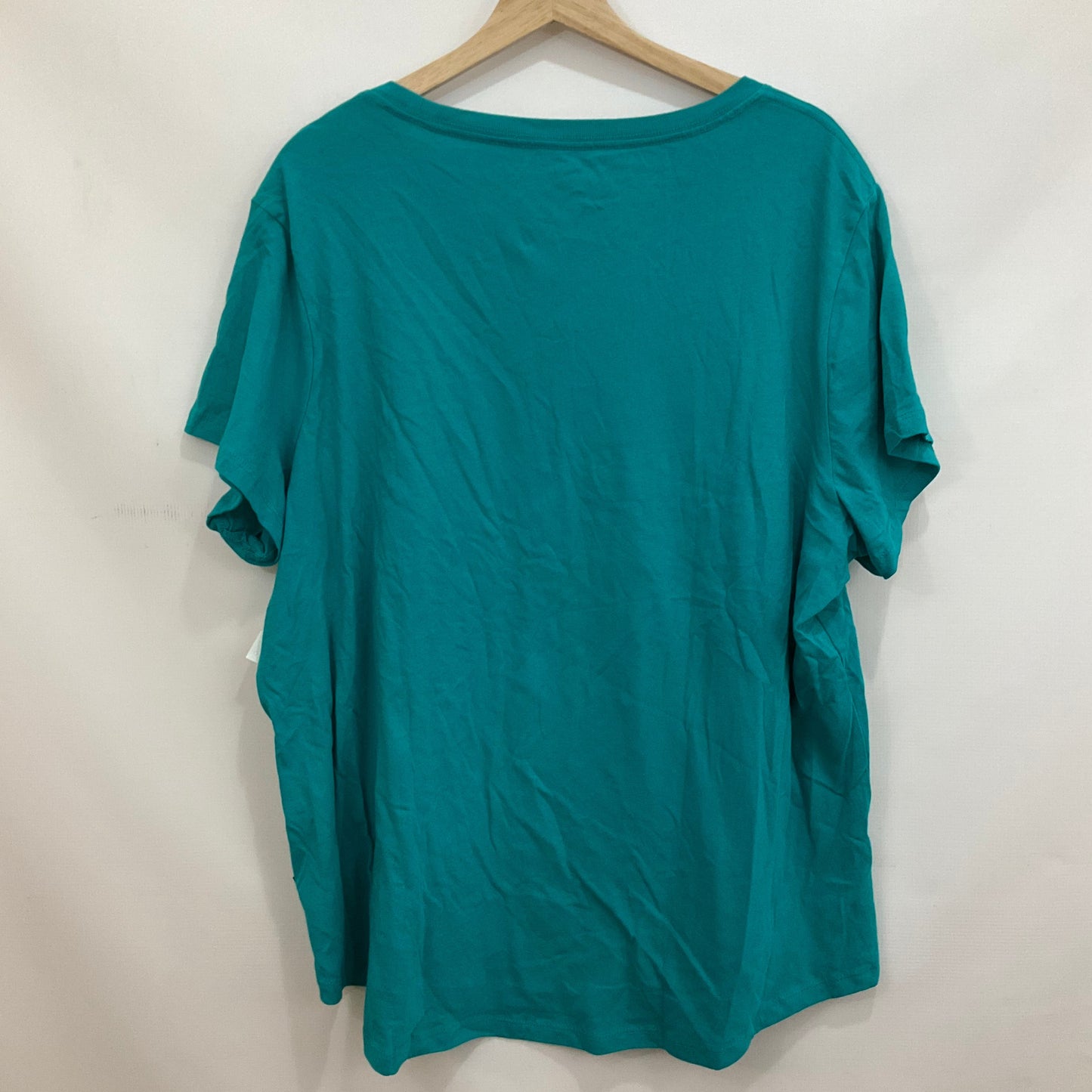 Teal Athletic Top Short Sleeve Puma, Size 2x