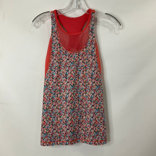 Floral Print Athletic Tank Top Lululemon, Size 6